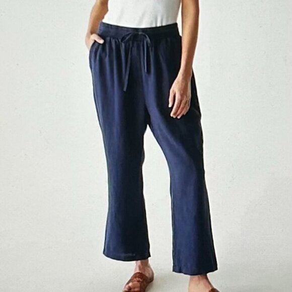 Michael Stars Pants - Michael Stars Nolan Pull on Linen Pant Size L